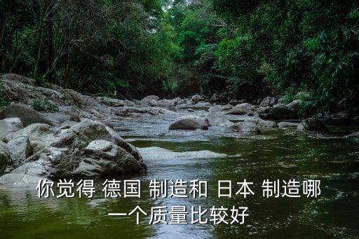 德國和日本制造自動化,機械設(shè)計制造及其自動化:各有所長