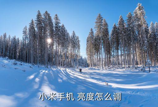  小米手機(jī) 亮度怎么調(diào)