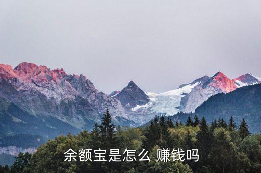  余額寶是怎么 賺錢嗎