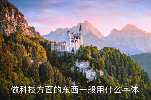 做科技方面的東西一般用什么字體