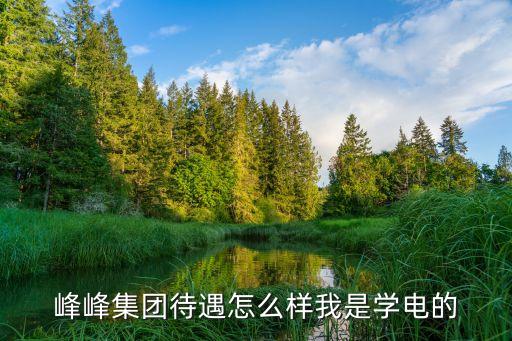 峰峰智能科技怎么樣，峰峰集團(tuán)待遇怎么樣我是學(xué)電的