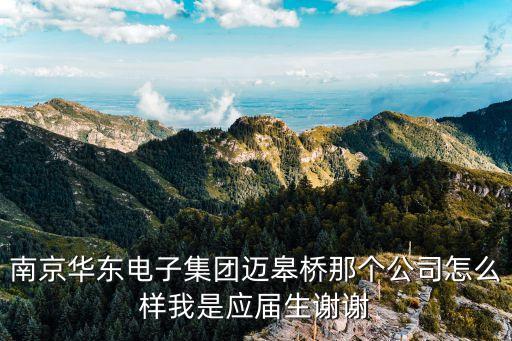 南京力飛智能科技怎么樣，南京華東電子集團(tuán)邁皋橋那個(gè)公司怎么樣我是應(yīng)屆生謝謝