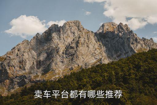 賣(mài)車(chē)平臺(tái)都有哪些推薦
