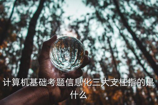什么是信息技術(shù)的三大支柱，計算機(jī)基礎(chǔ)考題信息化三大支柱指的是什么