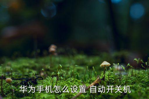 華為4怎么自動開機關(guān)機,如何在手機中設(shè)置華為開/關(guān)?