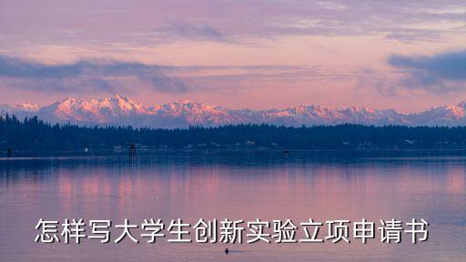 怎樣寫(xiě)大學(xué)生創(chuàng)新實(shí)驗(yàn)立項(xiàng)申請(qǐng)書(shū)
