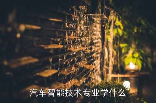 智能汽車學(xué)什么，汽車智能技術(shù)專業(yè)主要學(xué)什么