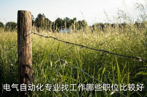 電氣自動化專業(yè)找工作哪些職位比較好
