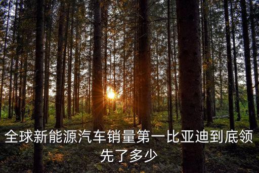 新能源汽車(chē)銷(xiāo)售榜單，全球新能源汽車(chē)銷(xiāo)量第一比亞迪到底領(lǐng)先了多少