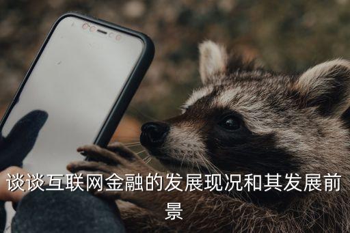 談談互聯(lián)網(wǎng)金融的發(fā)展現(xiàn)況和其發(fā)展前景