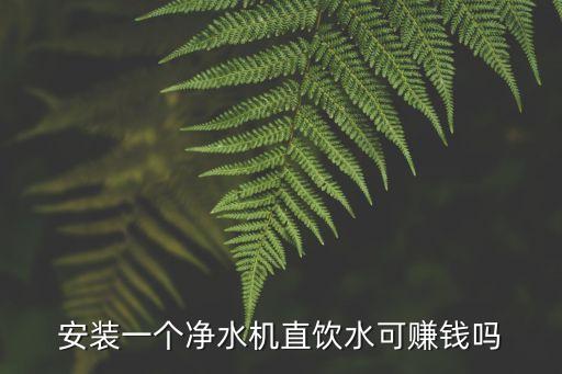 小區(qū)安裝直飲水機(jī)能掙錢嗎，安裝一個(gè)凈水機(jī)直飲水可賺錢嗎