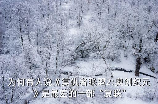 為何有人說《復(fù)仇者聯(lián)盟2:奧創(chuàng)紀(jì)元》是最差的一部“復(fù)聯(lián)”