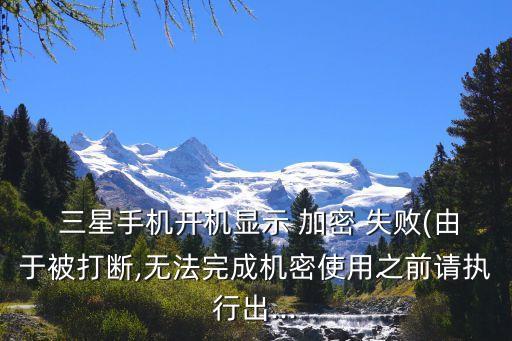 三星pay 加密數(shù)據(jù)失敗,三星錢包無(wú)法加密數(shù)據(jù)