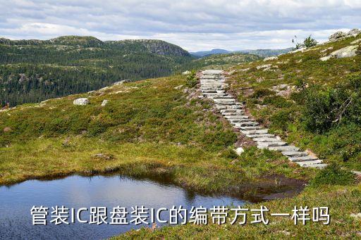 編帶，管裝IC跟盤裝IC的編帶方式一樣嗎