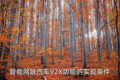 智能網(wǎng)聯(lián)汽車V2X功能的實(shí)現(xiàn)條件