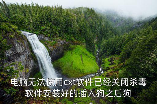 CXT，電腦無法使用cxt軟件已經(jīng)關(guān)閉殺毒軟件安裝好的插入狗之后狗