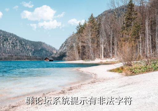 弘芯，群論壇系統(tǒng)提示有非法字符