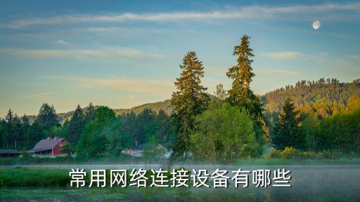 網絡連接設備，常用的計算機網絡連接設備有什么