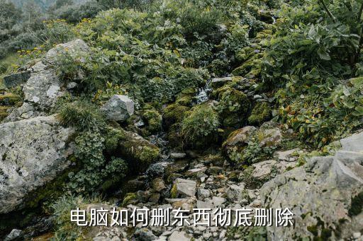 電腦如何刪東西徹底刪除