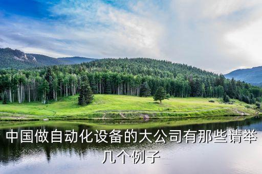 永州自動(dòng)化設(shè)備生產(chǎn)企業(yè),中國生產(chǎn)自動(dòng)化設(shè)備公司有哪些?