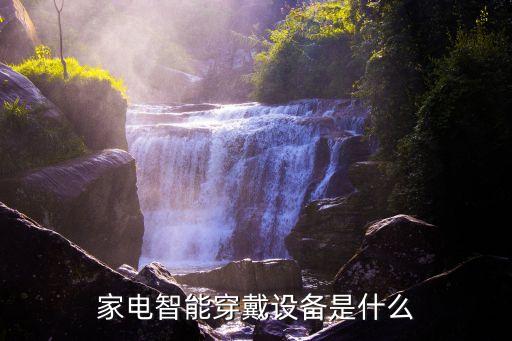 家電智能穿戴設備是什么