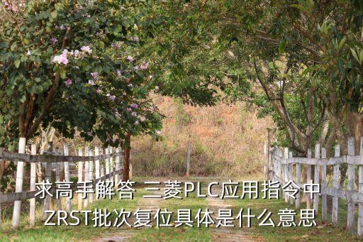 zrst，三菱PLC中的ZRST是干什么用的