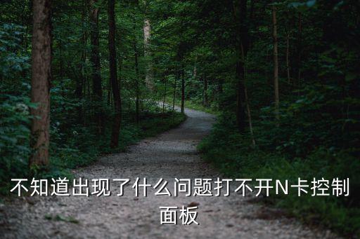 nvidia控制面板打不開，電腦上NVIDIA控制面板沒了是怎么回事