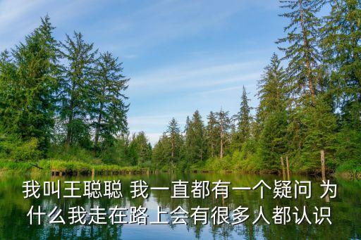 我叫王聰聰 我一直都有一個疑問 為什么我走在路上會有很多人都認識