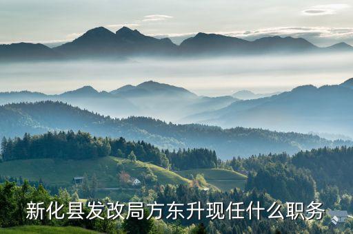 新化縣發(fā)改局方東升現(xiàn)任什么職務