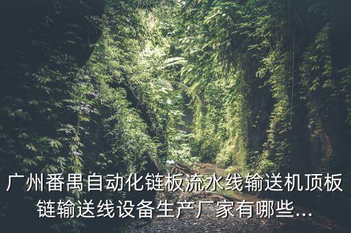 廣州番禺自動化鏈板流水線輸送機頂板鏈輸送線設備生產(chǎn)廠家有哪些...