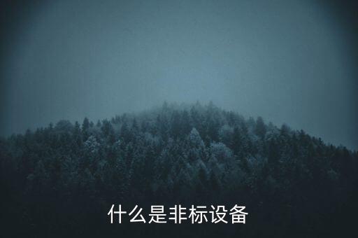 什么是非標(biāo)設(shè)備