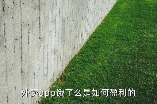 外賣app餓了么是如何盈利的