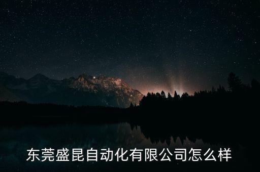 東莞盛昆自動(dòng)化有限公司怎么樣