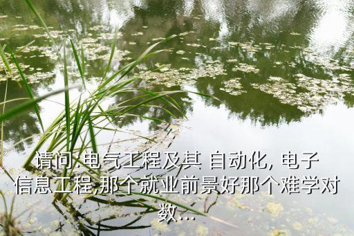 請(qǐng)問:電氣工程及其 自動(dòng)化, 電子信息工程,那個(gè)就業(yè)前景好那個(gè)難學(xué)對(duì)數(shù)...
