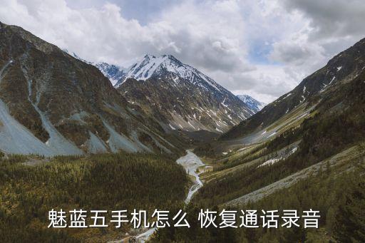 魅藍5怎么用移動數(shù)據(jù)恢復(fù)
