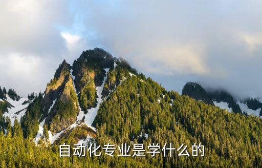 自動(dòng)化專業(yè)是學(xué)什么的