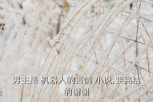 機器人男小說小白,小說女主是男主制造的機器人