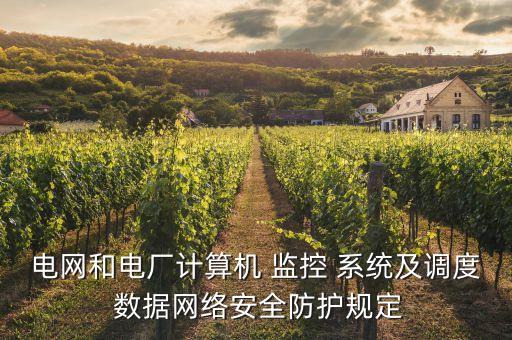 電網(wǎng)和電廠計算機 監(jiān)控 系統(tǒng)及調(diào)度 數(shù)據(jù)網(wǎng)絡安全防護規(guī)定