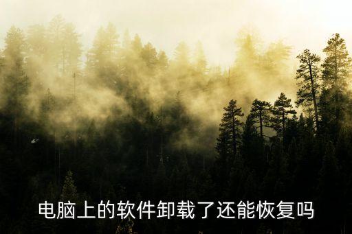 卸載后如何恢復(fù)數(shù)據(jù)恢復(fù),微信卸載軟件怎么恢復(fù)?
