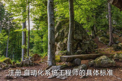 注冊 自動化系統(tǒng)工程師的具體標準