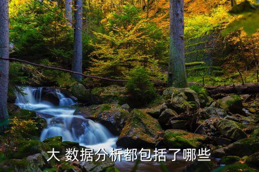 大 數(shù)據(jù)分析都包括了哪些