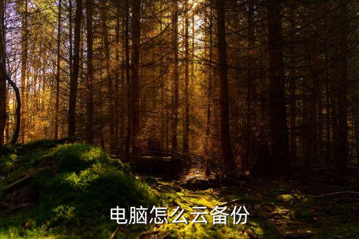 電腦怎么云備份