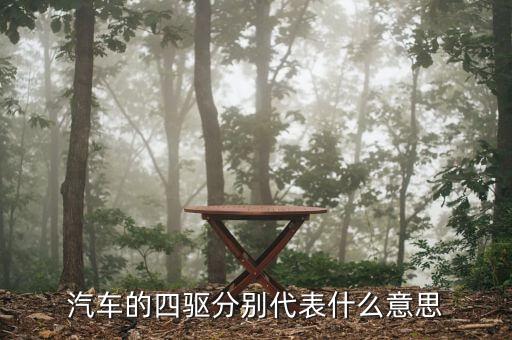汽車的四驅(qū)分別代表什么意思