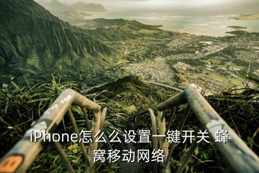 蘋果怎么快捷開蜂窩移動(dòng)數(shù)據(jù)連接
