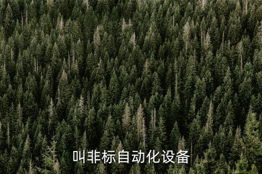 叫非標自動化設備