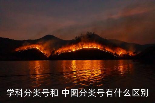 學科分類號和 中圖分類號有什么區(qū)別