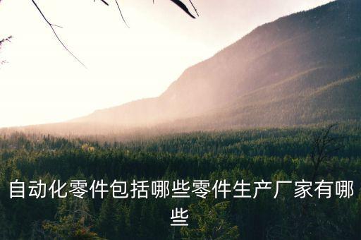 自動化零件包括哪些零件生產(chǎn)廠家有哪些