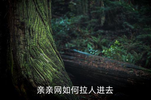 親親網(wǎng)如何拉人進去