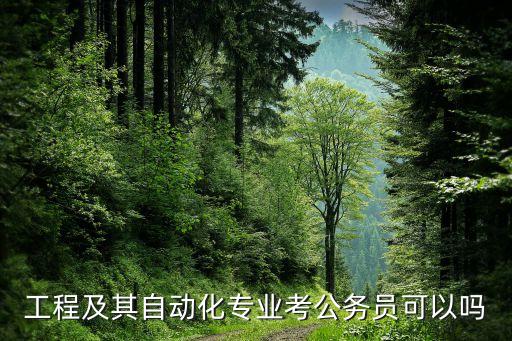 工程及其自動(dòng)化專(zhuān)業(yè)考公務(wù)員可以嗎